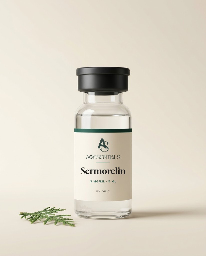 Sermorelin Injection by Awesentials, illustrative packaging